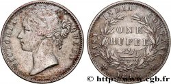 INDIA BRITÁNICA 1 Roupie East India Company Victoria 1840 Bombay
