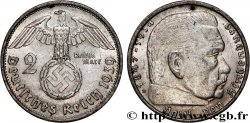 GERMANY 2 Reichsmark Maréchal Paul von Hindenburg 1939 Munich 