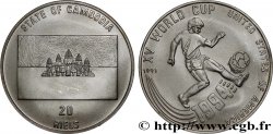 CAMBODGE 20 Riels Coupe du Monde de football USA 1994 1991