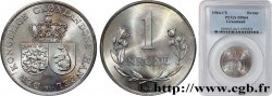 GROENLAND 1 Krone deux écus accolés et couronnés 1964 Copenhague