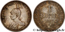 GERMAN EAST AFRICA 1 Rupie (Roupie) Guillaume II 1907 Hambourg