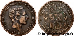 ESPAGNE 10 Centimos Alphonse XII 1879 Oeschger Mesdach & CO