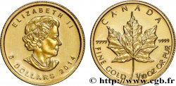 CANADA 5 Dollars or mapple leaf 2014