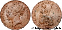ROYAUME-UNI 1 Penny Victoria “tête jeune” 1848 