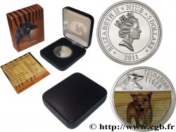 NIUE 5 dollars Proof - Dernier tigre de Tasmanie 2011  MS