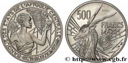 ÉTATS DE L AFRIQUE CENTRALE Essai de 500 Francs lettre ‘C’ Congo 1976 Paris SPL