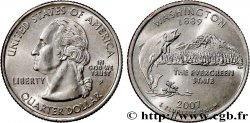UNITED STATES OF AMERICA 1/4 Dollar État de Washington : saumon et vue du Mount Rainier 2007 Philadelphie