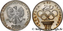 POLOGNE 200 Zlotych PRÓBA XXI Jeux Olympiques 1976 Varsovie