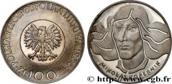 POLOGNE 100 Zlotych Proof Nicolas Copernic 1974 Varsovie