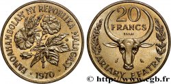 MADAGASCAR Essai de 20 Francs - 4 Ariary 1970 Paris SPL
