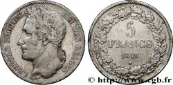 BELGIQUE 5 Francs Léopold Ier tête laurée 1849