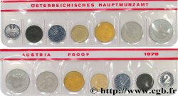 AUSTRIA Série Proof 7 Monnaies 1978 Vienne