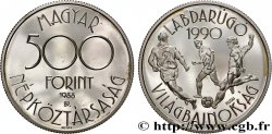 HONGRIE 500 Forint Proof Coupe du Monde de football en Italie 1990 1988 Budapest