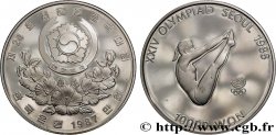 CORÉE DU SUD 10000 Won proof XXIV olympiade Séoul 1988 plongeuse 1987  SPL