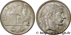 BELGIQUE 50 Francs Mercure, légende française 1949 