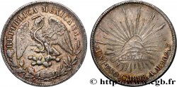 MEXICO 1 Peso aigle / bonnet phrygien et rayons 1898 Culiacan