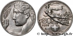 ITALIE 20 Centesimi allégorie de la Liberté 1921 Rome