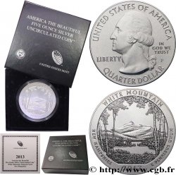 UNITED STATES OF AMERICA 25 cent - 5 onces d’argent FDC - WHITE MOUNTAIN - New Hampshire 2013 Philadelphie Proof set