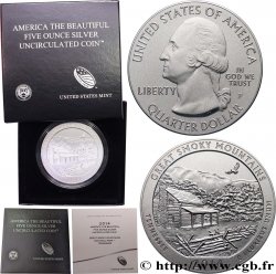 UNITED STATES OF AMERICA 25 cent - 5 onces d’argent FDC - GREAT SMOKY MOUNTAIN - Tennessee 2014 Philadelphie