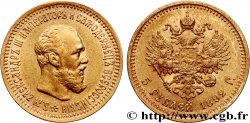 RUSSIE 5 Roubles Alexandre III 1892 Saint-Petersbourg TTB+