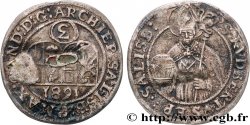 AUTRICHE - ARCHEVÊCHÉ DE SALZBOURG - MAXIMILIEN GANDOLPHE COMTE DE KÜENBURG 3 kreuzers 1681 Salzbourg TTB