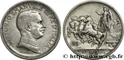 ITALY 2 Lire Victor Emmanuel III 1915 Rome