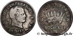 ITALIE - ROYAUME D ITALIE - NAPOLÉON Ier 10 soldi 1813 Milan