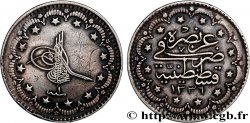 TURQUíA 5 Kurush Mehmed VI AH 1336 an 1 1918 Constantinople MBC