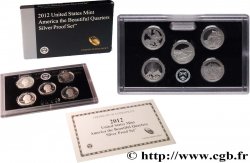 VEREINIGTE STAATEN VON AMERIKA AMERICAN THE BEAUTIFUL - QUARTERS SILVER PROOF SET - 5 monnaies 2012 S- San Francisco