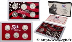 UNITED STATES OF AMERICA 50 STATE QUARTERS - SILVER PROOF SET - 5 monnaies 2007 S- San Francisco