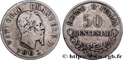 ITALIE 50 Centesimi Victor Emmanuel II 1863 Naples