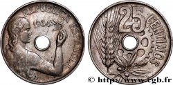 ESPAGNE 25 Centimos monnayage républicain 1934