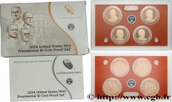 UNITED STATES OF AMERICA PRESIDENTIAL SET - 1 Dollar - PROOF SET - 4 monnaies 2014 S- San Francisco MS