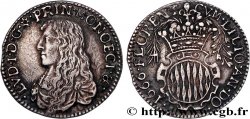 PRINCIPAUTÉ DE MONACO - LOUIS Ier GRIMALDI Douzième d écu, cinq sols ou luigino 1666 Monaco TTB+