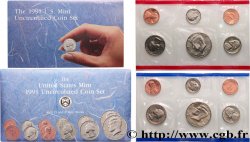 ÉTATS-UNIS D AMÉRIQUE Série 12 monnaies - Uncirculated  Coin 1991 