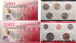 UNITED STATES OF AMERICA Série 10 monnaies - Uncirculated Coin set 2001 Denver