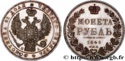 RUSSIE - NICOLAS Ier 1 Rouble 1846 Saint-Petersbourg SPL
