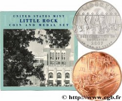 UNITED STATES OF AMERICA 1 Dollar - Little Rock Central High School -Desagregation + 1 médaille 2007 Philadelphie MS