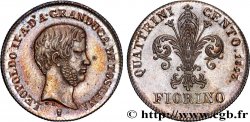 ITALY - GRAND DUCHY OF TUSCANY - LEOPOLD II Fiorino, 3e type 1843 Florence