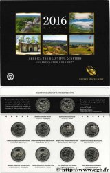 STATI UNITI D AMERICA AMERICAN THE BEAUTIFUL - QUARTERS SET - 10 monnaies 2016