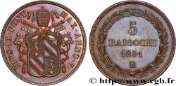 ITALY - PAPAL STATES - PIUS IX (Giovanni Maria Mastai Ferretti) 5 Baiocchi an VI 1851 Rome