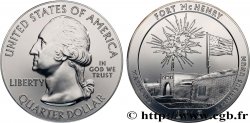 UNITED STATES OF AMERICA 25 cent - 5 onces d’argent FDC - FORT MC HENRY - Maryland 2013  MS