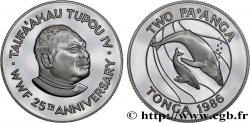 TONGA 2 Pa’anga Proof Cétacés 1986