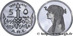 ÉGYPTE 5 Pounds (Livre) Proof Cléopâtre 1999