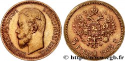 RUSSIE 5 Roubles Nicolas II 1903 Saint-Petersbourg