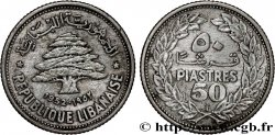 LIBANON 50 piastres Cèdre du Liban 1952 Utrecht