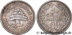 LIBANO 50 piastres Cèdre du Liban 1952 Utrecht