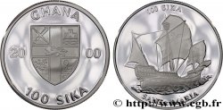 GHANA 100 Sika Proof Santa Maria 2000  ST