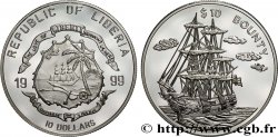 LIBERIA 10 Dollars Proof Bounty 1999 
