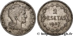 ESPAGNE - PAYS BASQUE 2 Pesetas Gouvernement d’Euskadi 1937 Bruxelles